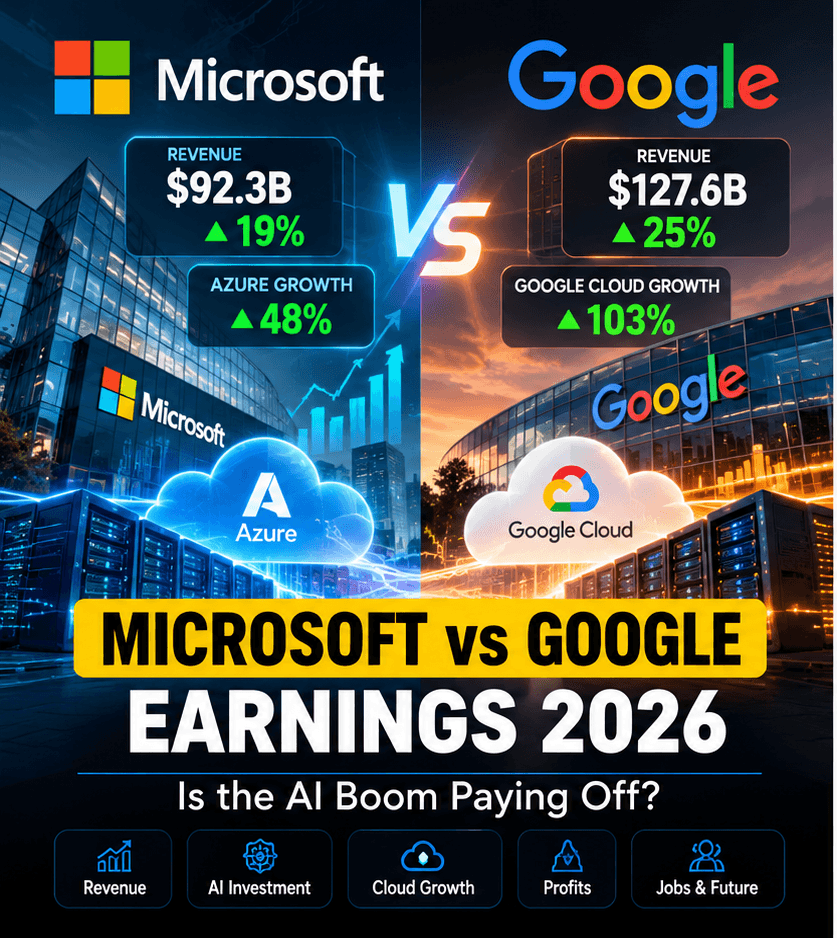 Microsoft vs Google Earnings 2026:Is AI Spending Paying Off?